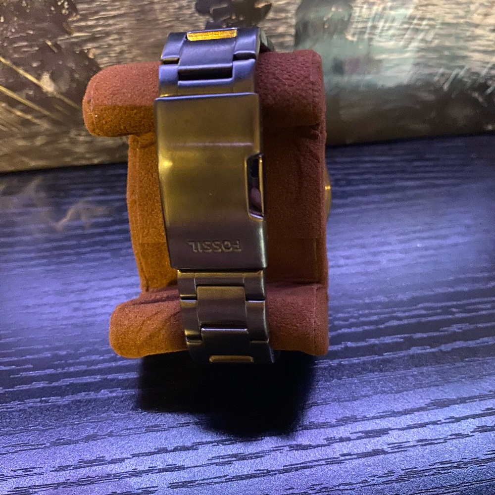 Fossil Black Stainless Steel Men's Bracelet